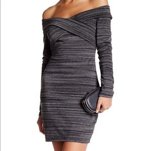 Space Dye Off-The-Shoulder Dress